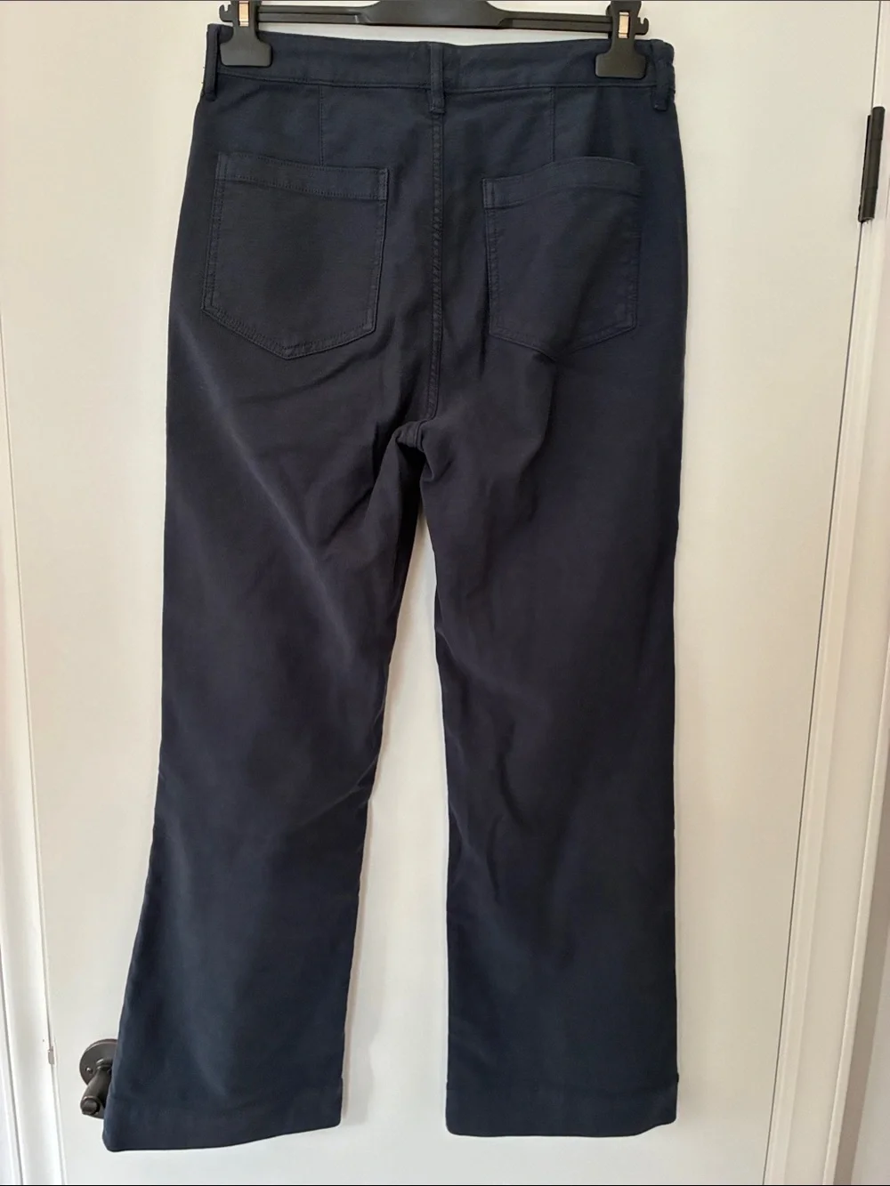 Quince French Terry Wide Leg Pants Navy
